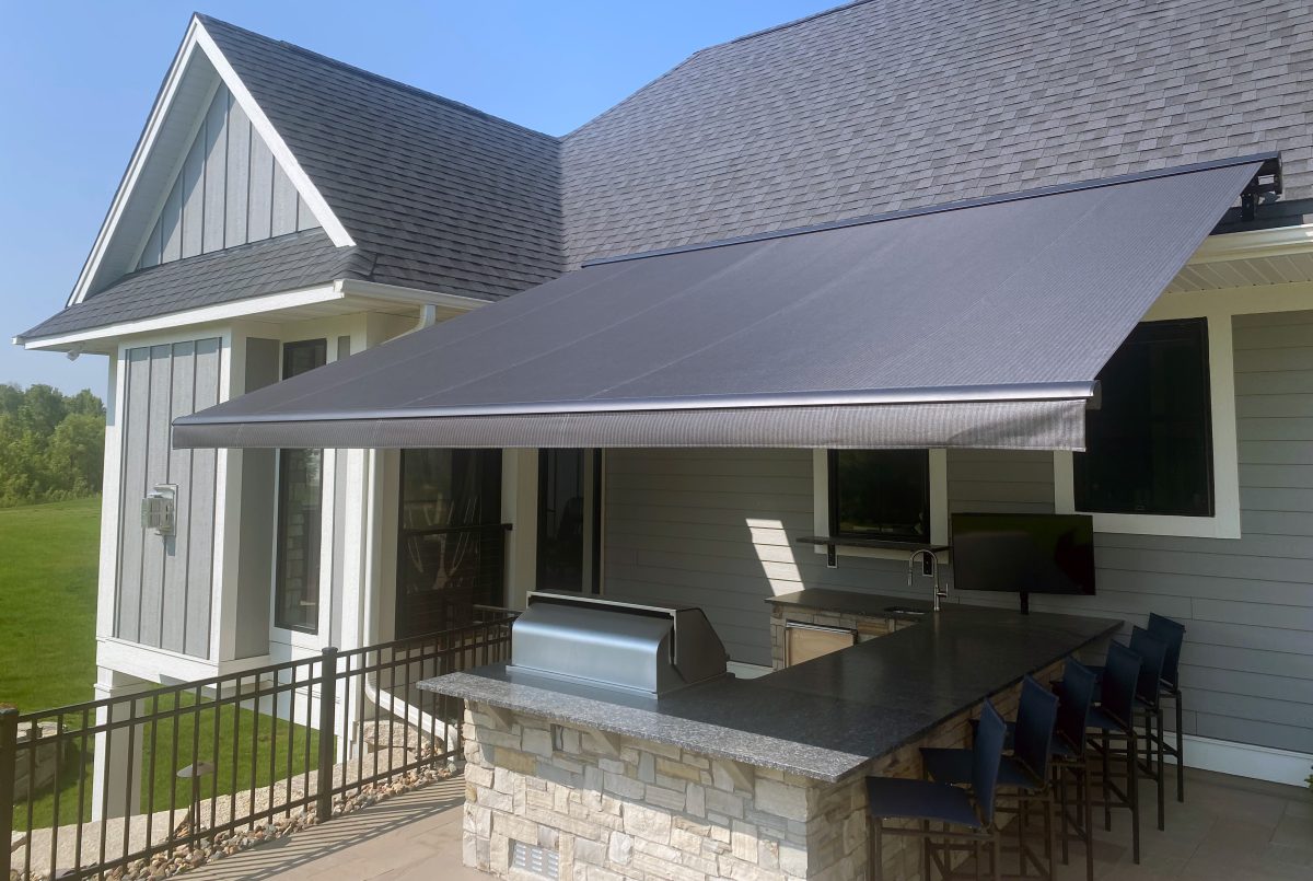 Black awning and frame enhanced 4 Black awning and frame enhanced 4